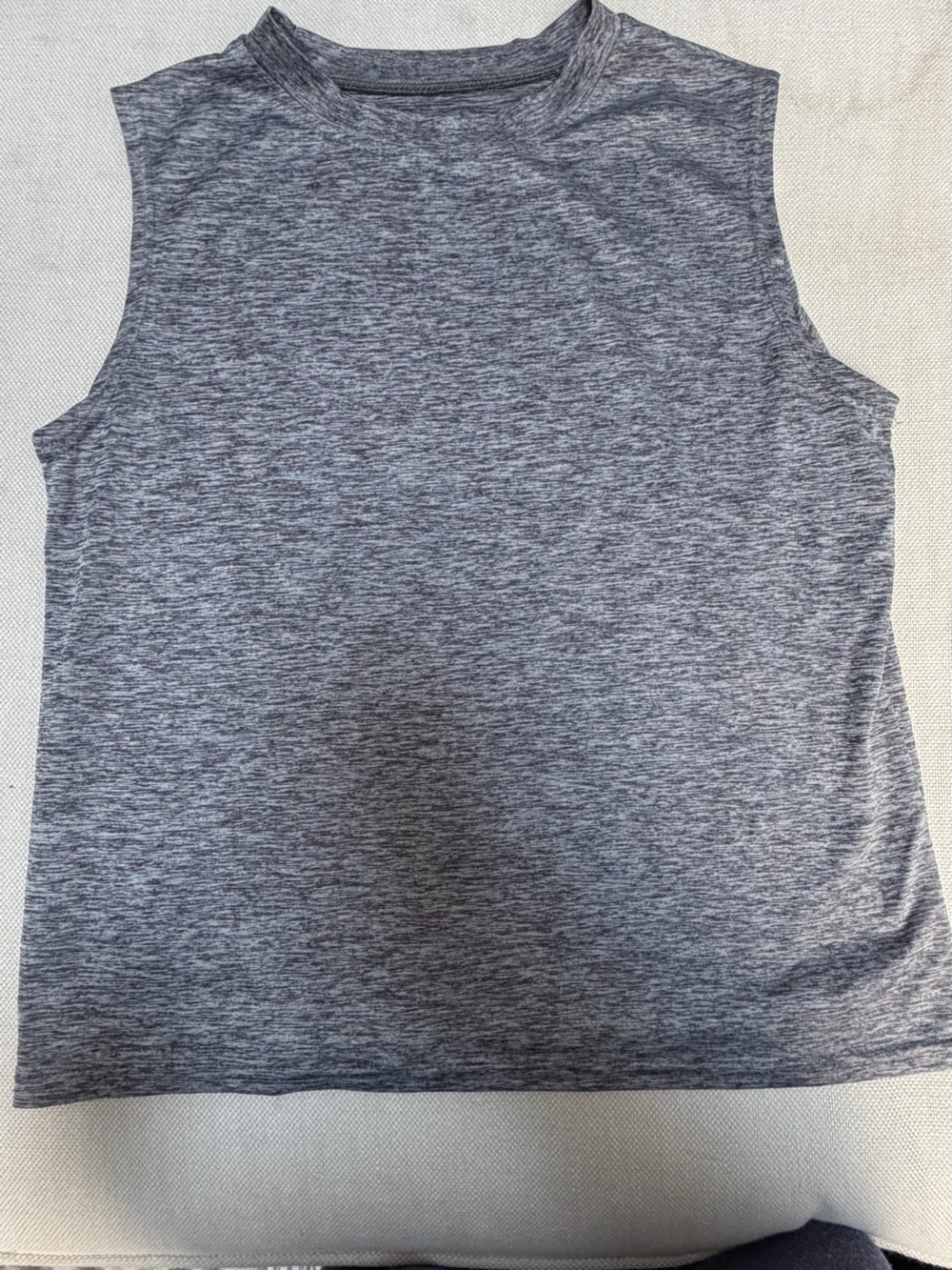 Gray Heathered Sleeveless Dri-Fit Tank Top